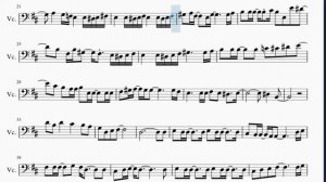 Cello Sheet Music: How to play Homura by LiSA