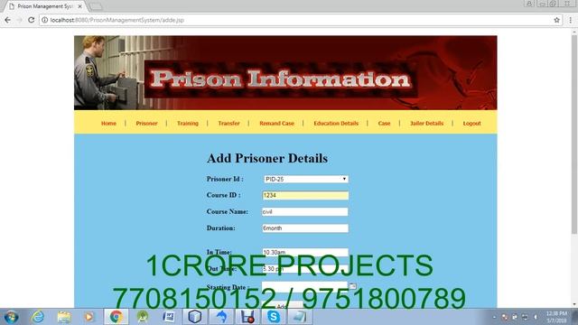 Prison Management System using java (UPDATED)-1Crore Projects смотреть онлайн