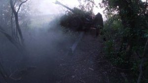 Десантники-артиллеристы уничтожили опорный пункт укранацистов под Артёмовском