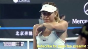 Теннис Шарапова выиграла Севастову в первом круге China Open 2017