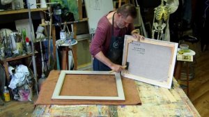 Как прикрепить картину к раме? Урок