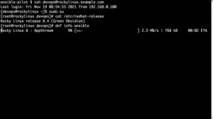 How to install Ansible in Rocky Linux 8