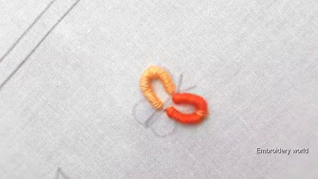 Hand embroidery all over design bullion knot stitch Embroidery World