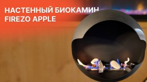 Настенный биокамин Firezo Apple в виде полусферы
