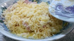 Вкуснейшие картофельные крокеты с сыром и ветчиной во фритюре