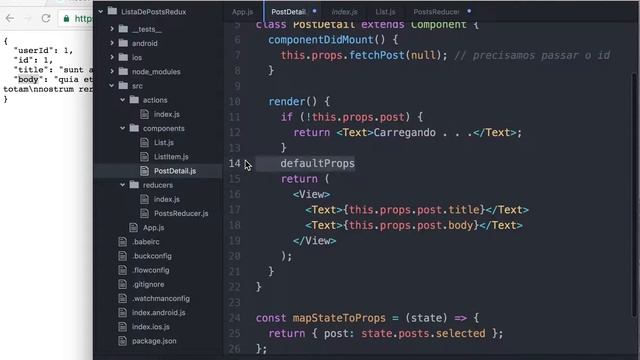 0004-16 Estado Inicial para o Reducer, Connect do Componente React ao Redux e componentDidMount смотреть онлайн
