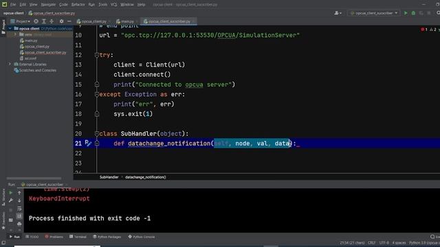 OPC UA Client Implementation In Python Using Server Subscription смотреть онлайн
