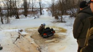 Квадроцикл тонет, трос лопнул, привод порвал, покатушки: Нива, Уаз, ТагАЗ Тагер