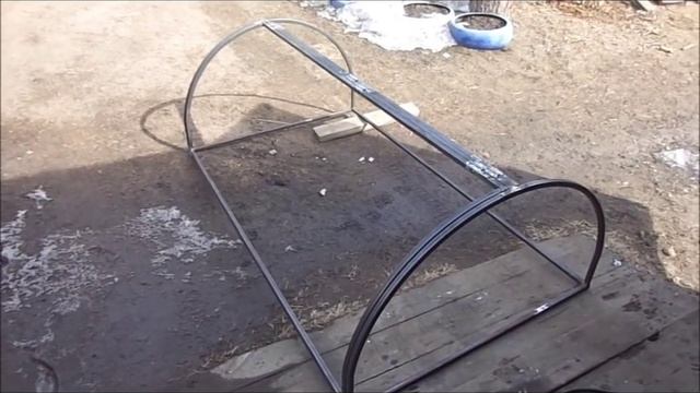 Замечательный ,цельносварной парник своими руками. смотреть онлайн