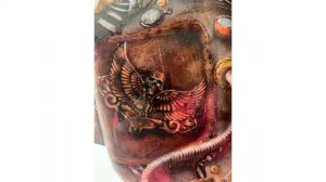 Аэрография сварочной маски . Стиль « Стимпанк»►Airbrush welding mask. Steampunk style