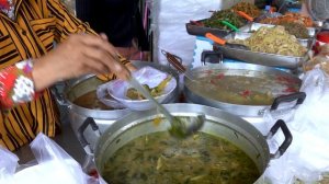 Cambodian Best Street Food For Lunchtime - Soups, Gilled Meat, Gilled Fish, Pickles,Fried Food,&Mor