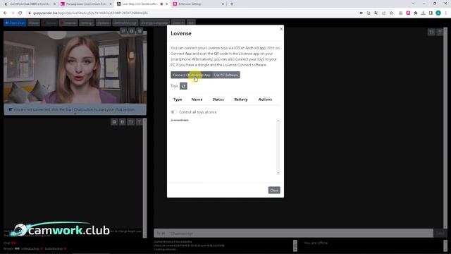 Как подключить Lovense игрушку на немецком сайте LiveStrip? Всё про вебкам смотреть онлайн