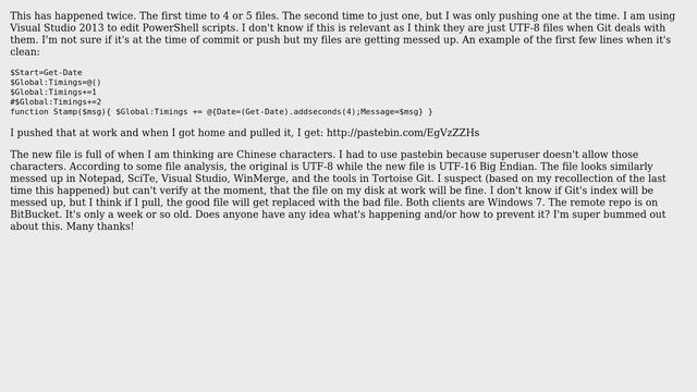 File is corrupted when pusing to Git repo on BitBucket смотреть онлайн