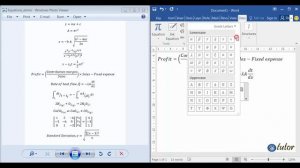 How to use the MS Equation Editor Correctly