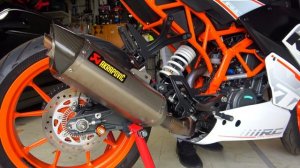 KTM RC 390 Пряматок vs |AKRAPOVIC| vs Straight Pipe