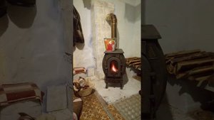 Печь сибирь чугунная со стеклом отопительная