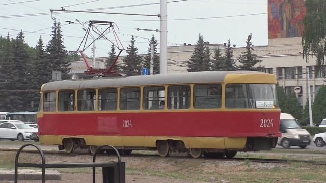 электротранспорт городов россии. уфимский трамвай разворотное кольцо -полный круг 10 08 2022