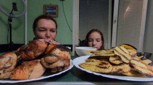 Мукбанг, куриный шашлык и картошка на гриле ?