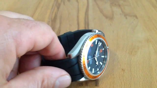 Omega Seamaster Planet Ocean Big Size with Omega Rubber Strap смотреть онлайн