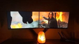 2 монитора 23.8. Просмотр фильма