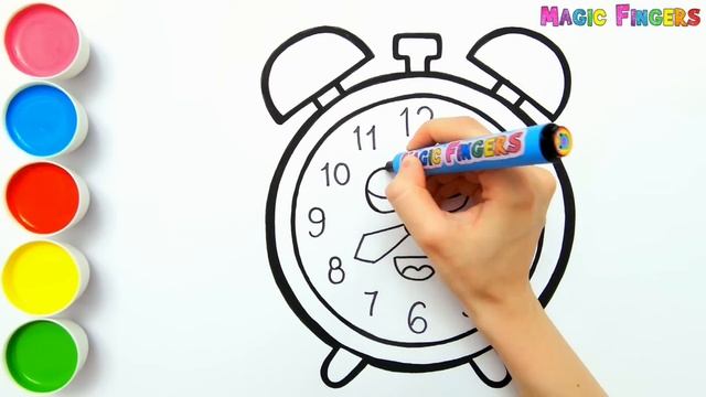 Jam Alarm Menggambar, Melukis dan Mewarnai untuk Anak dan Balita | Cara Menggambar Mudah #266 смотреть онлайн