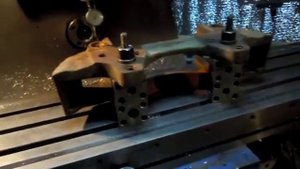 Расточка суппорта прицепа под футерку.