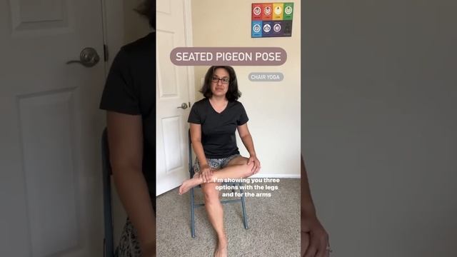 Chair Yoga | Seated Pigeon Pose | Senior Fitness