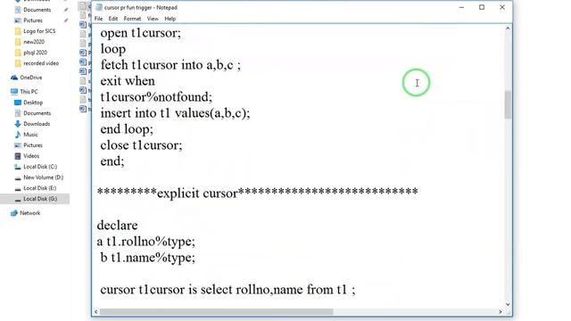 2M.Sc(CS) DBMS & Oracle (PL/SQL Using Rowtype )
