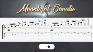 Beethoven - Moonlight Sonata Guitar TAB Tutorial