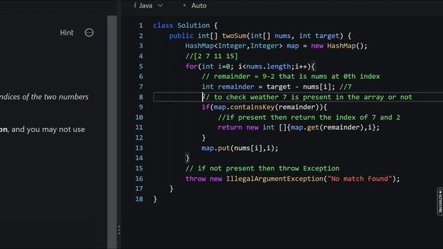 LeetCode Two Sum | in Java | Not A Coder | @NotACoder1999