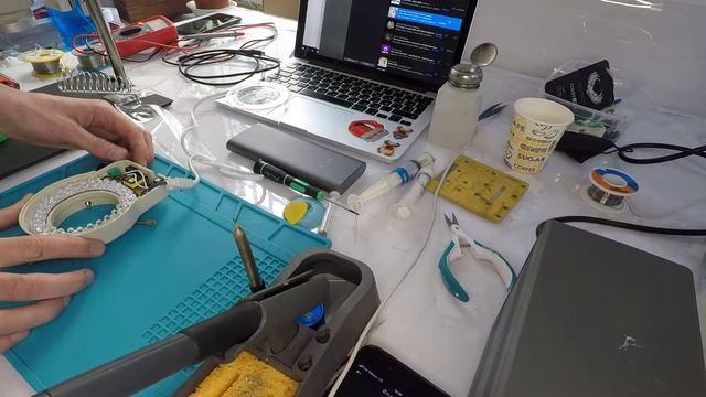 Переделка LED подсветки для микроскопа, с холодного в более теплый свет. смотреть онлайн