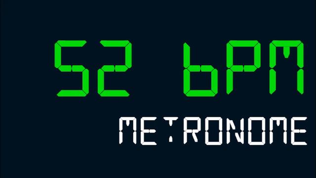 52 BPM (Beats Per Minute) Metronome смотреть онлайн
