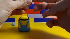 Миньон из пластилина ?из мультфильмов "Гадкий Я" и "Миньоны"? Plasticine clay Despicable Me Minions
