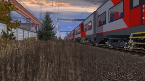 Ласточка уезжает со станции. (Train Simulator 12)