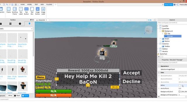 Roblox Studio : How To Make Quest System смотреть онлайн