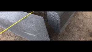 Дорожный бордюр для коттеджа. Стык под 45. Рез метровым диском.