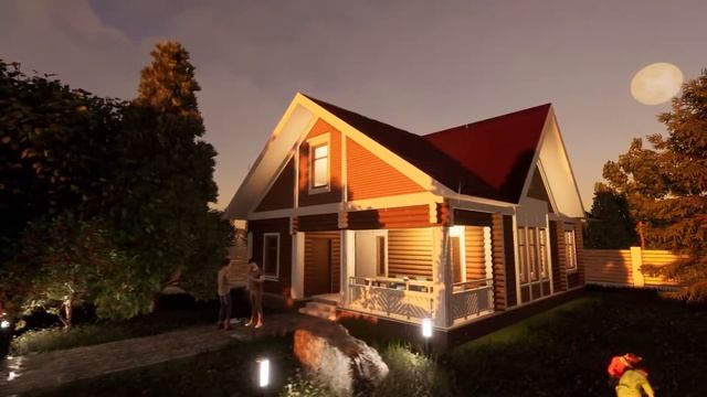 Жилой дом с баней в Зеленограде. смотреть онлайн