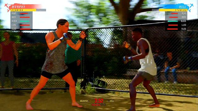 EA Sports UFC 4 Gameplay Angela Hill vs Lauren Murphy (Backyard)
