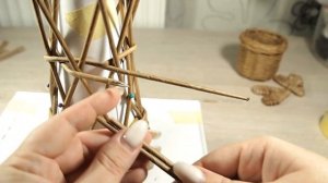 Новогодний декор. ЕЛКА из бумажной лозы