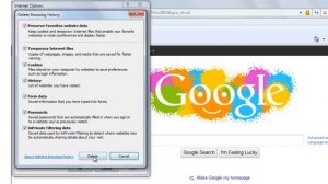 How to clear Cache and Delete Cookies in Internet Explorer?