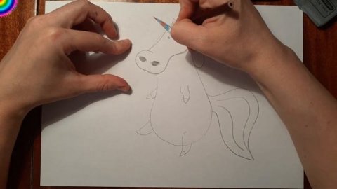 Как нарисовать единорожку. Семья единорожек. Папа Облачко