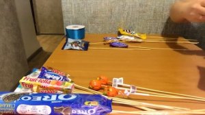 Сладкий букет своими руками за 30 минут в подарок на день рождения! Как сделать сладкий букет?