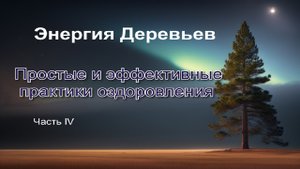Энергия Деревьев. Энергетическая Работа с Деревьями.Часть IV