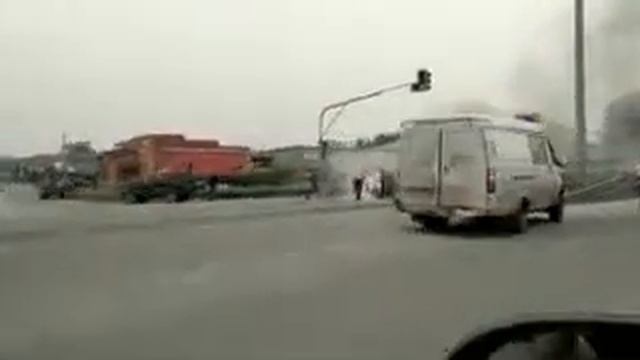 на Советском шоссе горит машина смотреть онлайн