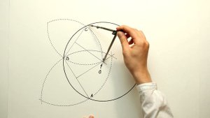 4K Как найти центр окружности, how to find the center of a circle