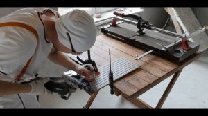 заусовка угла рельефной плитки по не заводской кромке