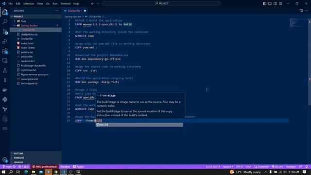 Efficient Docker Multi-stage Builds for Spring Boot Applications | Telugu
