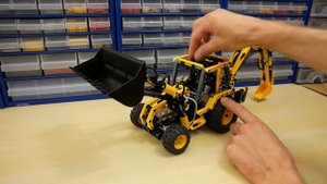 LEGO Technic 8455 – Экскаватор Погрузчик – Легенды ЛЕГО Техник – Обзор №25