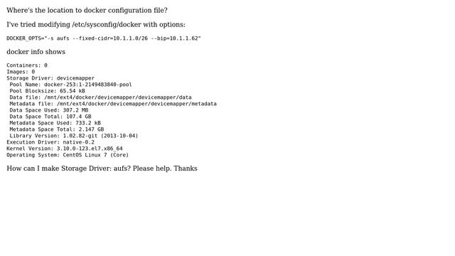 DevOps & SysAdmins: How to make docker use aufs in CentOS 7? смотреть онлайн