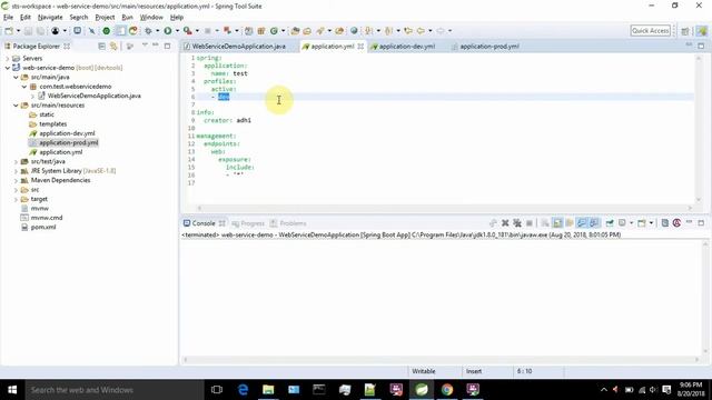 Spring boot profile based configuration смотреть онлайн